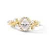 Thumbnail Image 1 of Romantic Vine 7/8 CT. T.W. Oval-Shaped Diamond Frame Engagement Ring in 14K Gold (I/I2)