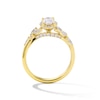 Thumbnail Image 3 of Romantic Vine 7/8 CT. T.W. Oval-Shaped Diamond Frame Engagement Ring in 14K Gold (I/I2)