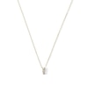 Thumbnail Image 1 of 1/10 CT. T.W. Diamond Graduated Three-Stone Necklace in 10K Gold - 18"