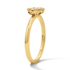 Thumbnail Image 5 of 1/4 CT. T.W. Princess-Cut and Oval Lab-Grown Diamond Ring in 10K Gold (F/VS2)