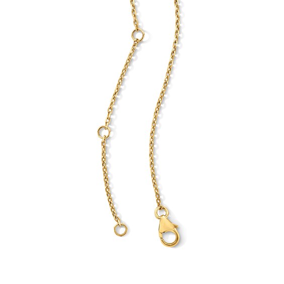 1/4 CT. T.w. Princess-Cut and Oval Lab-Grown Diamond Necklace in 10K Gold (F/Vs2) - 18"