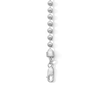 Thumbnail Image 3 of 4.0mm Bead Chain Bracelet with Black Diamond Accent in Sterling Silver - 8.5"