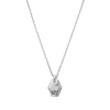 Thumbnail Image 1 of Black Diamond Accent Hexagon Pendant in Sterling Silver - 24.5"