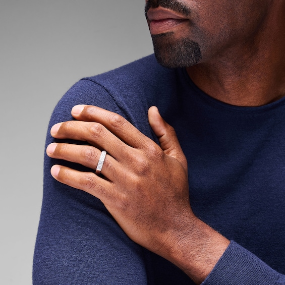 1/4 CT. T.w. Lab-Grown Diamond Geometric Ring in Sterling Silver (F/Vs2)