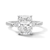Thumbnail Image 1 of 3-1/3 CT. T.W. Elongated Cushion-Cut Lab-Grown Diamond Hidden Frame Engagement Ring in 14K White Gold (F/VS2)