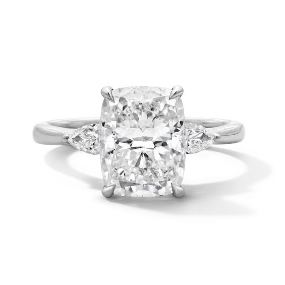 3-1/3 CT. T.w. Elongated Cushion-Cut Lab-Grown Diamond Hidden Frame Engagement Ring in 14K White Gold (F/Vs2)