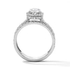 Thumbnail Image 3 of 2 CT.T.W. Oval-Cut Lab-Grown Diamond Frame Bridal Set in 14K White Gold (F/VS2)