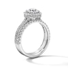Thumbnail Image 5 of 2 CT. T.W. Round Lab-Grown Diamond Cushion Frame Bridal Set in 14K White Gold (F/VS2)