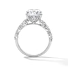 Thumbnail Image 3 of 4 4/5 CT. T.W. Elongated Cushion-Cut Lab-Grown Diamond Hidden Frame Engagement Ring in 14K White Gold (F/VS2)