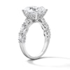 Thumbnail Image 5 of 4 4/5 CT. T.W. Elongated Cushion-Cut Lab-Grown Diamond Hidden Frame Engagement Ring in 14K White Gold (F/VS2)