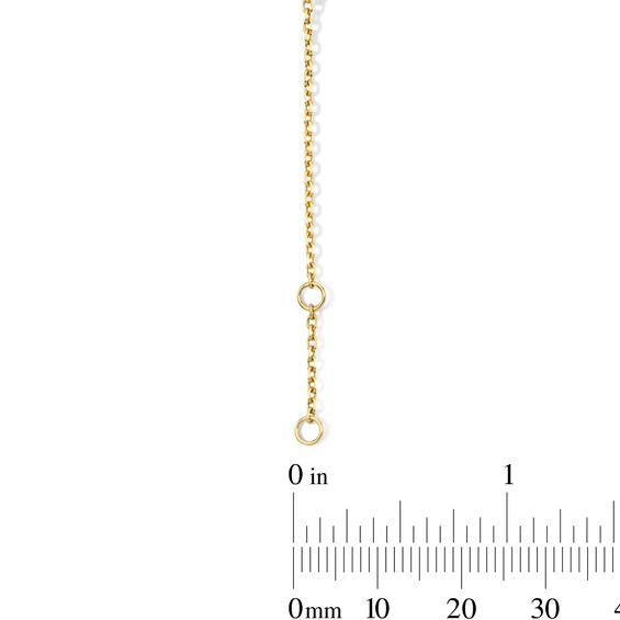 3/4 CT. T.w. Princess-Cut and Oval Lab-Grown Diamond Clover Bracelet in 10K Gold (F/Vs2)