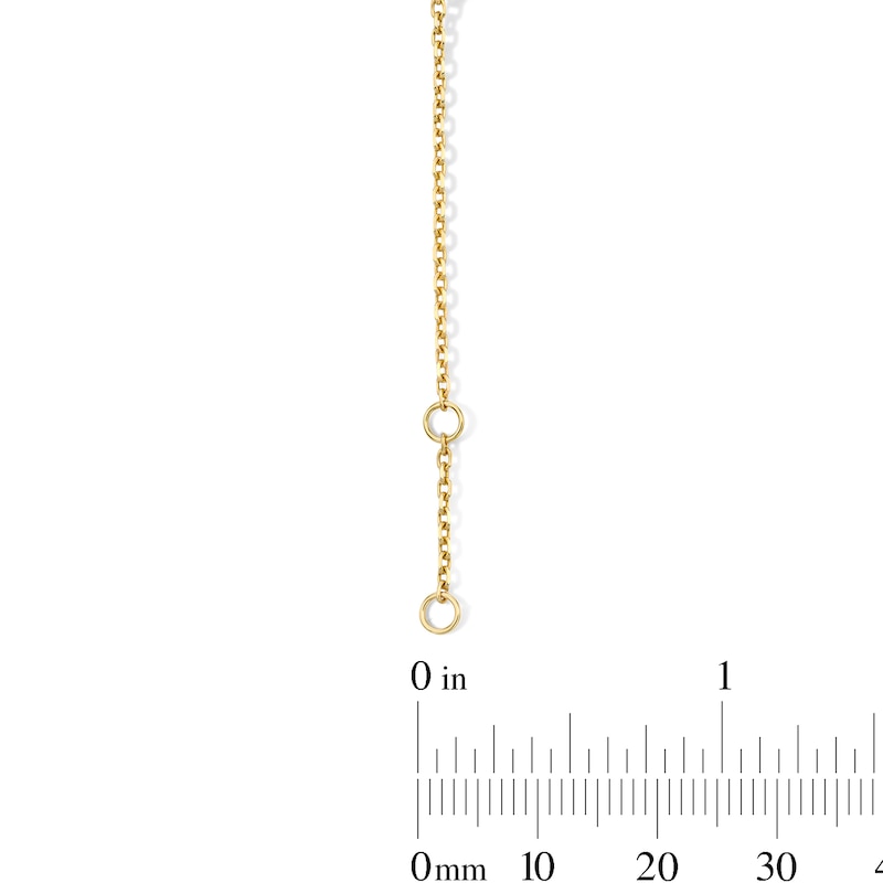 Main Image 2 of 3/4 CT. T.W. Princess-Cut and Oval Lab-Grown Diamond Clover Bracelet in 10K Gold (F/VS2)