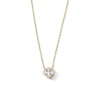Thumbnail Image 1 of 1/2 CT. T.W. Princess-Cut and Oval Lab-Grown Diamond Clover Necklace in 10K Gold (F/VS2) - 18"