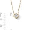 Thumbnail Image 4 of 1/2 CT. T.W. Princess-Cut and Oval Lab-Grown Diamond Clover Necklace in 10K Gold (F/VS2) - 18"