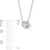 Thumbnail Image 3 of 1/4 CT. T.W. Princess-Cut and Oval Lab-Grown Diamond Clover Necklace in Sterling Silver (F/VS2) - 18"