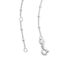 Thumbnail Image 3 of 1/2 CT. T.W. Princess-Cut and Oval Lab-Grown Diamond Clover Necklace in Sterling Silver (F/VS2) - 18"