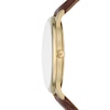 Thumbnail Image 3 of Men's Emporio Armani Gold-Tone IP Watch with Cream Dial and Brown Leather Strap (Model: AR11610)