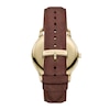 Thumbnail Image 5 of Men's Emporio Armani Gold-Tone IP Watch with Cream Dial and Brown Leather Strap (Model: AR11610)