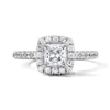 Thumbnail Image 1 of Classic Everlasting 1-1/2 CT. T.W. Princess-Cut Certified Diamond Frame Engagement Ring in 14K White Gold (G/I1)