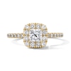 Thumbnail Image 1 of Classic Everlasting 1 CT. T.W Princess-Cut Certified Lab-Grown Diamond Frame Engagement Ring in 14K Gold (F/VS2)