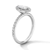 Thumbnail Image 5 of Classic Everlasting 1 CT. T.W. Marquise-Cut Certified Lab-Grown Diamond Frame Engagement Ring in 14K White Gold (F/VS2)