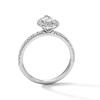Thumbnail Image 3 of Classic Everlasting 1 CT. T.W. Pear-Shaped Certified Lab-Grown Diamond Frame Engagement Ring in 14K White Gold (F/VS2)