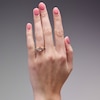 Thumbnail Image 2 of Pear-Shaped Morganite and 1/3 CT. T.W. Lab-Grown Diamond Engagement Ring in 14K Gold (F/VS2)