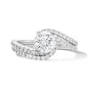 Thumbnail Image 1 of 1-1/2 CT. T.W. Certified Lab-Grown Diamond Bypass Bridal Set in 14K White Gold (F/VS2)