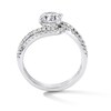Thumbnail Image 3 of 1-1/2 CT. T.W. Certified Lab-Grown Diamond Bypass Bridal Set in 14K White Gold (F/VS2)