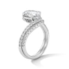 Thumbnail Image 5 of 2-5/8 CT. T.W. Oval Certified Lab-Grown Diamond Bypass Bridal Set in 14K White Gold (F/VS2)