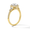 Thumbnail Image 5 of 1-3/8 CT. T.W. Certified Round Lab-Grown Diamond Halo Ring in 14K Yellow Gold (F/VS2)