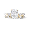 Thumbnail Image 1 of 4 CT. T.W. Oval Certified Lab-Grown Diamond Bridal Set in 14K Gold (F/VS2)