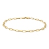 Thumbnail Image 1 of 2.95mm Paperclip Chain Bracelet in Semi-Solid 10K Gold - 7.5"