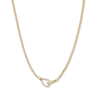 2-1/2 CT. T.W. Lab-Grown Diamond Loop Necklace in 10K Gold (F/VS2) - 18"