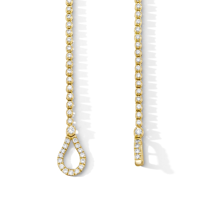 Main Image 3 of 2-1/2 CT. T.W. Lab-Grown Diamond Loop Necklace in 10K Gold (F/VS2) - 18"