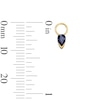 Thumbnail Image 3 of Pear-Shaped Blue Sapphire Earring Charm in Sterling Silver with 18K Gold Plate