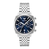 Thumbnail Image 1 of Men's Emporio Armani Chronograph Stainless Steel Watch with Navy Blue Dial (Model: AR11688)