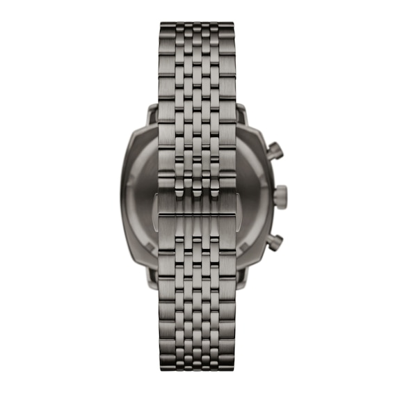 Men's Emporio Armani Chronograph Gray IP Stainless Steel Watch with Green Dial (Model: Ar11689)