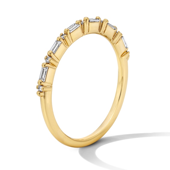 1/6 CT. T.w. Lab-Grown Diamond Pinky/Midi Ring in Sterling Silver with 18K Gold Plate (F/Vs2)