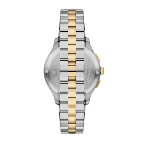 Men's Emporio Armani Chronograph Two-Tone IP Stainless Steel Watch with Green Dial (Model: Ar11692)