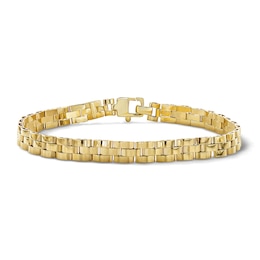 6.0mm Panther Chain Bracelet in Sterling Silver with 10K Gold Plate - 8.0"