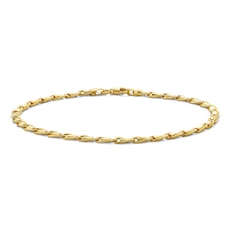 3.3mm Valentino Chain Bracelet in Sterling Silver with 10K Gold Plate - 8.0"