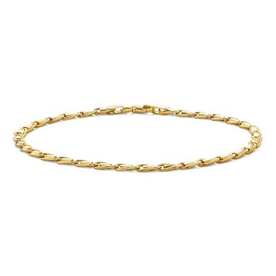 3.3mm Valentino Chain Bracelet in Sterling Silver with 10K Gold Plate - 8.0"