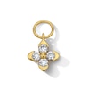 Thumbnail Image 1 of 1/8 CT. T.W. Lab-Grown Diamond Clover Earring Charm in Sterling Silver with 18K Gold Plate (F/VS2)