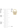 Thumbnail Image 3 of 1/20 CT.T.W. Lab-Grown Diamond Butterfly Earring Charm in Sterling Silver with 18K Gold Plate (F/VS2)