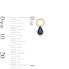 Thumbnail Image 3 of Pear-Shaped Blue Sapphire Earring Charm in Sterling Silver with 18K Gold Plate