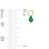 Thumbnail Image 3 of Pear-Shaped Emerald Earring Charm in Sterling Silver with 18K Gold Plate