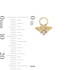 Thumbnail Image 3 of Lab-Grown Diamond Accent Bee Earring Charm in Sterling Silver with 18K Gold Plate (F/VS2)