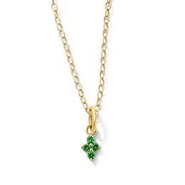 Emerald Quartet Necklace in 10K Gold - 18"