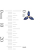 Thumbnail Image 3 of Blue Sapphire Petal Mini Stud Earrings in 10K Gold